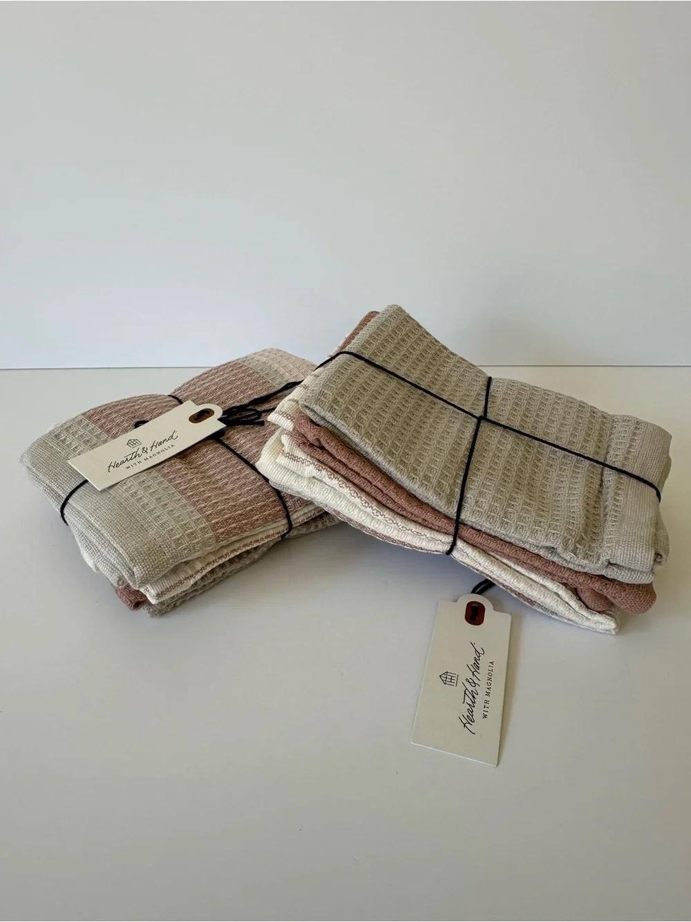 NWT Hearth & Hand with Magnolia Waffle Dishcloths multi-toned